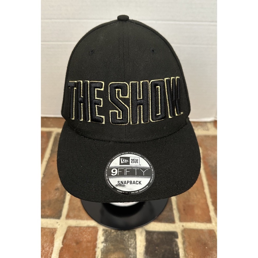 MLB The Show PlayStation Logo Gold Black Mens Snapback Hat #99 New Era‎ ALL RISE